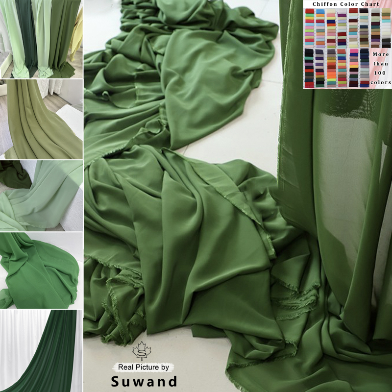Wedding Backdrop Curtain - 結婚式のパーティーの装飾用のシルクシフォン生地,背景,カーテン,ドレス,スカート,ブライダルファブリック素材,手作り