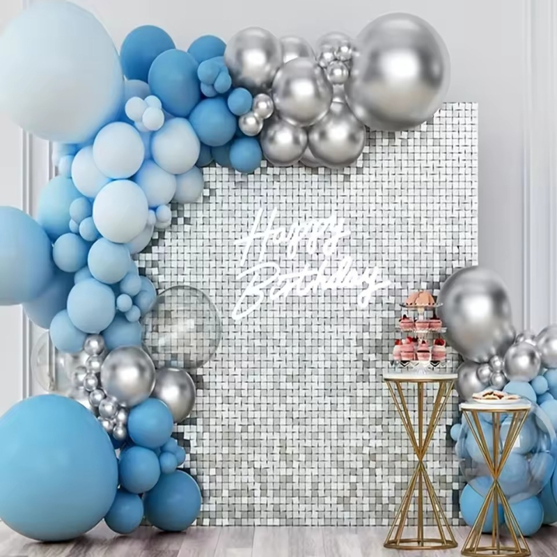 Wedding Backdrop Curtain - 1/2/6/10 個シルバー/ゴールデン/ブラック 3 色レインカーテン結婚式誕生日記念日パーティー背景レインカーテン装飾