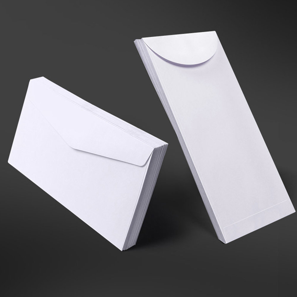 Wedding Envelopes - 20枚入り無地封筒 厚紙製 セキュリティファイル収納 レター、小切手、招待状、オフィス用品、結婚式、パーティー、現金用