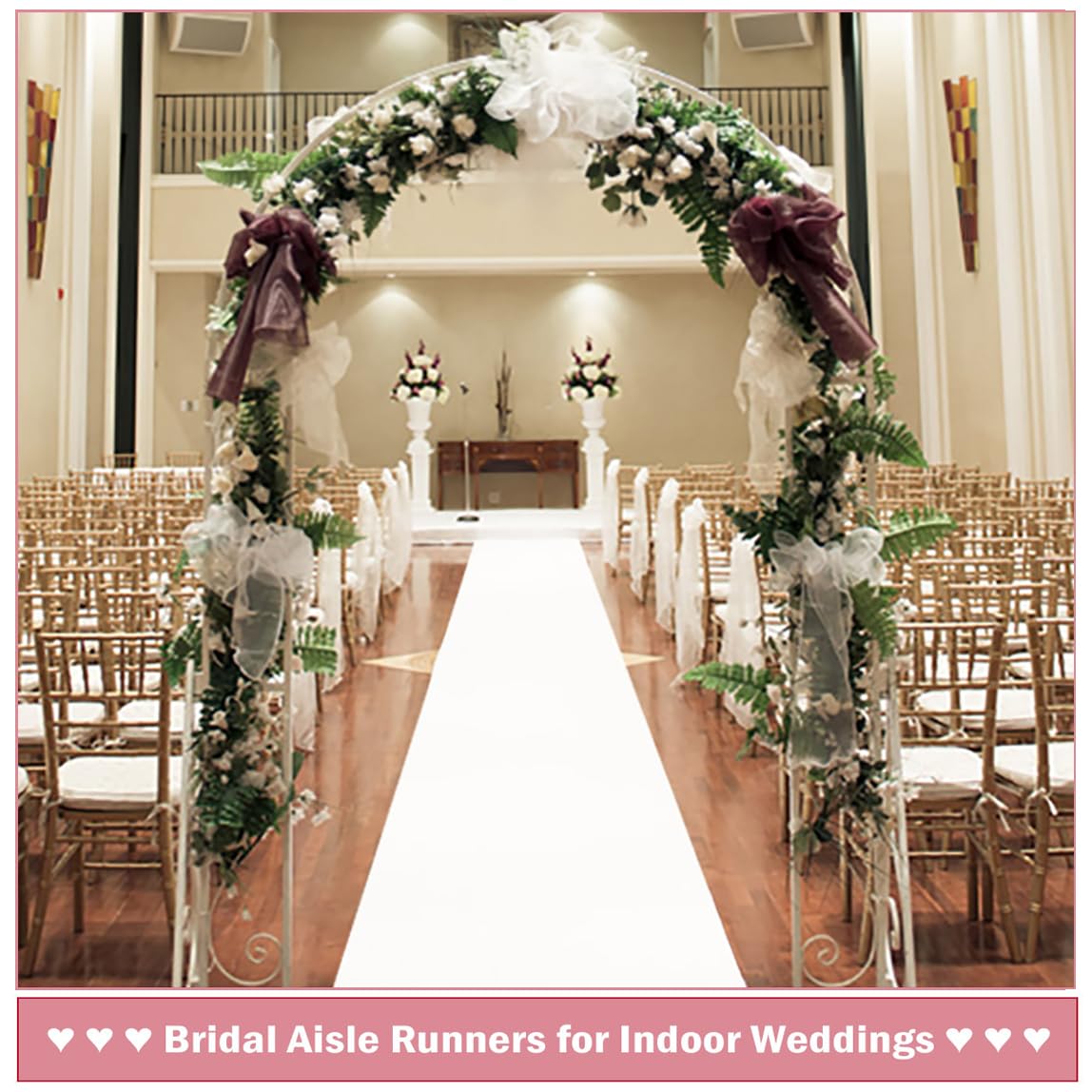 Aisle Runner White - 結婚式用の滑り止めカーペット,ホテルの廊下や宴会用の白いカーペット,お祝いのイベント,パーティー,提案サイトの装飾