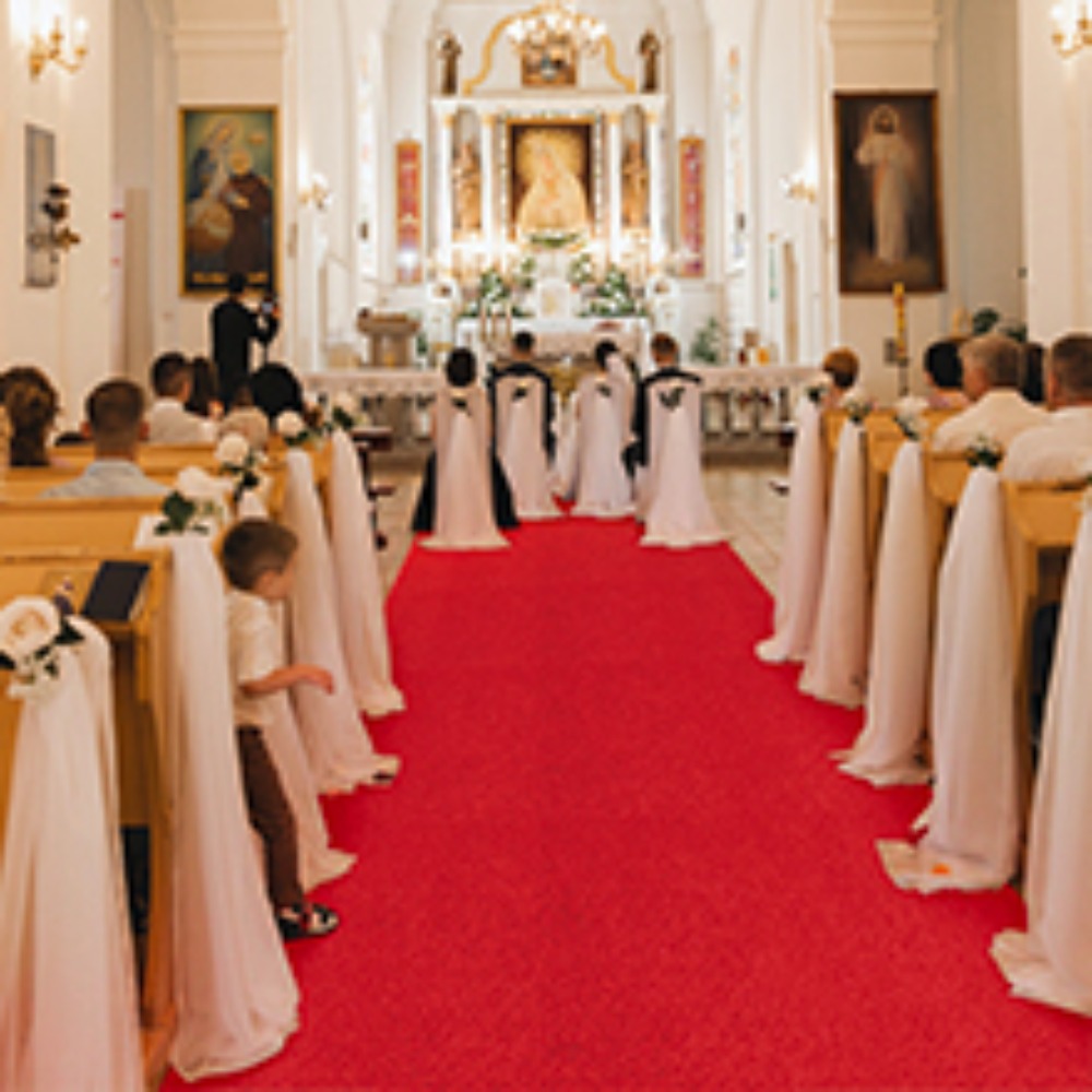 Aisle Runner White - エレガントなウェディング通路用ランナーカーペット、滑り止めウェディングホワイトカーペット、ウェディングレッドカーペット、セレモニーパーティー舞台用ラグ、ウェディングカーペット