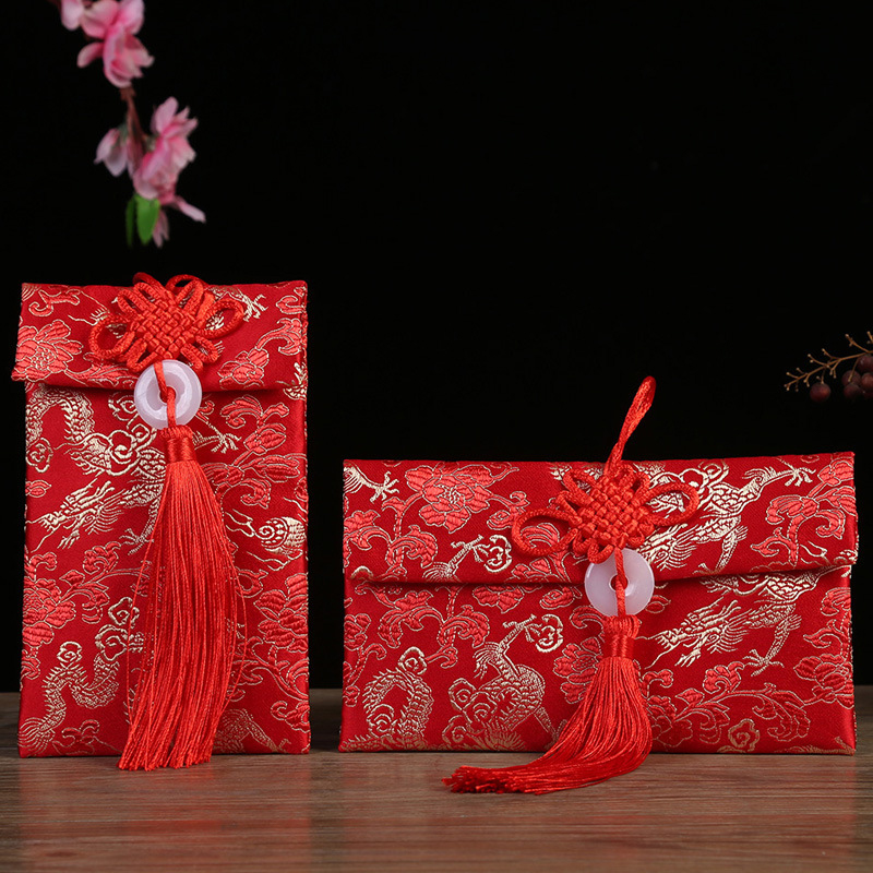 中国の赤い結び目のギフトバッグ,新年の赤いパケット,伝統的な - Wedding Envelopes のレビューと価格