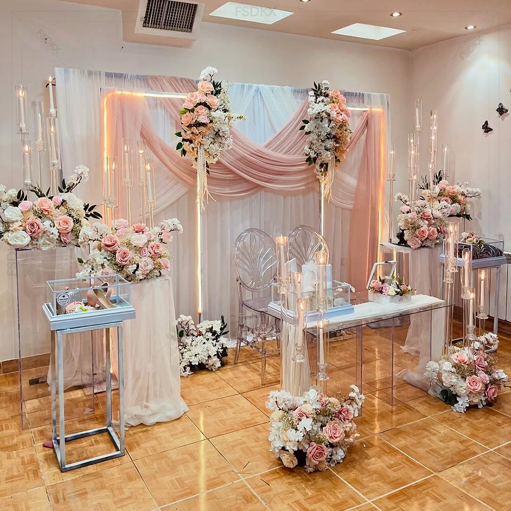 卸売 高級 カスタムメイド 計測対応 ホワイト ドレープ バ - Wedding Backdrop Curtain のレビューと価格