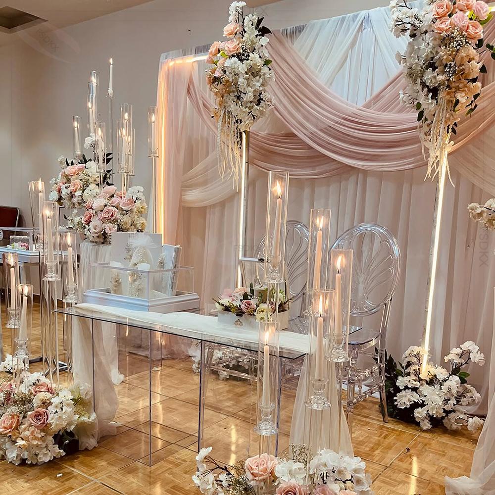 卸売 高級 カスタムメイド 計測対応 ホワイト ドレープ バ - Wedding Backdrop Curtain のレビューと価格