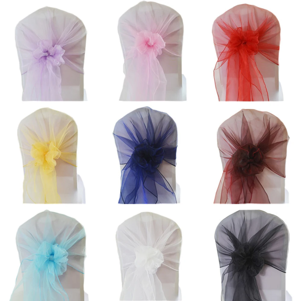 65 × 275 センチメートルオーガンザ椅子サッシュウェデ - Chair Sash Organza のレビューと価格