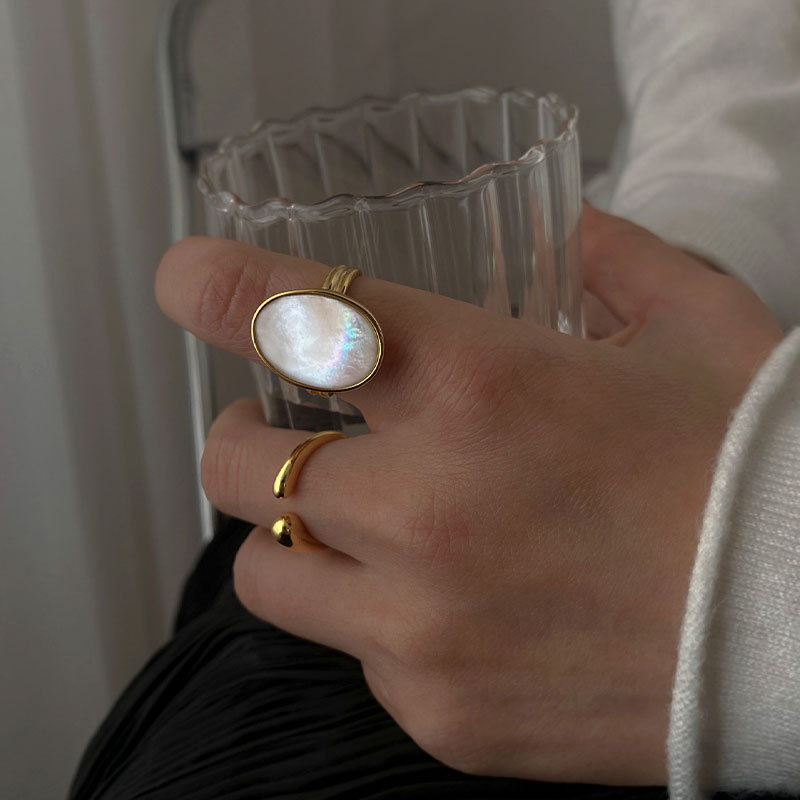 ステンレス鋼ワイドリング女性のための 18 K ゴールドメッ - Wedding Tap のレビューと価格