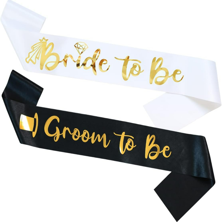 2個/1セット バチェロレッテパーティーサッシュリボンセット - Bridal Sash Ribbon のレビューと価格
