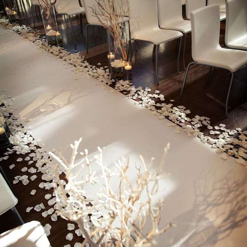 結婚披露宴,レジャー,結婚式のための白いカーペット,滑り止め - Aisle Runner White のレビューと価格