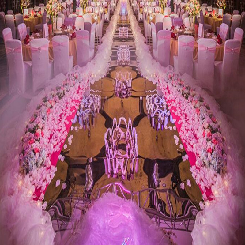エレガントな白いウェディングデコレーション、雪の糸の紐、パー - Aisle Runner White のレビューと価格