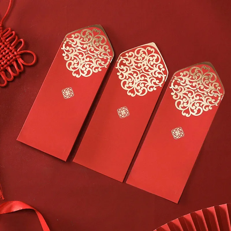10 個中国の赤い封筒ゴールド印刷赤いポケット春祭り結婚式誕 - Wedding Envelopes のレビューと価格
