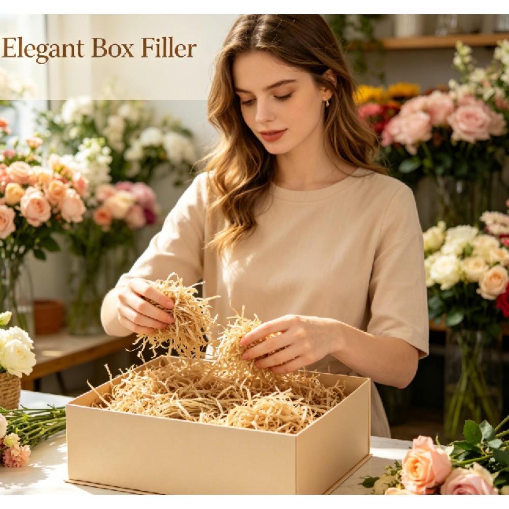 ナチュラルヴィンテージラフィアシュレッドフィラーDIYギフト - Wedding Supply.Box のレビューと価格