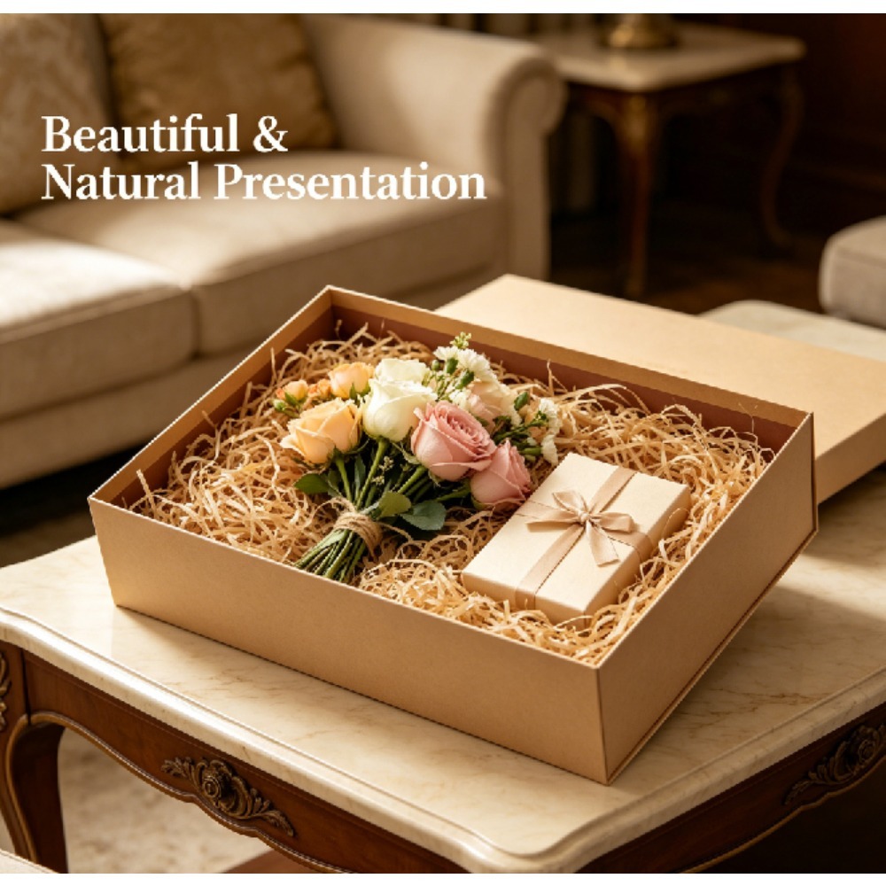 ナチュラルヴィンテージラフィアシュレッドフィラーDIYギフト - Wedding Supply.Box のレビューと価格