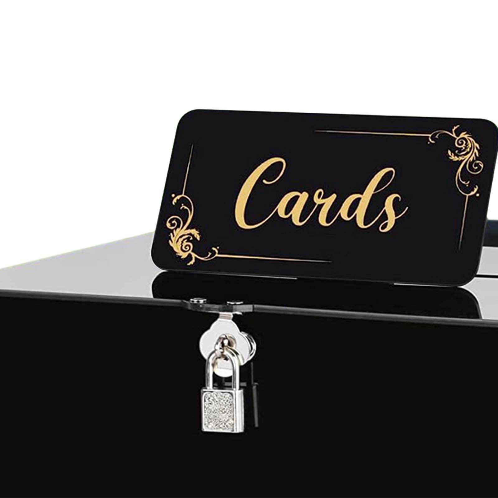 アクリル製結婚祝いカードボックス、お金ギフトホルダーボックス - Wedding Card Box のレビューと価格