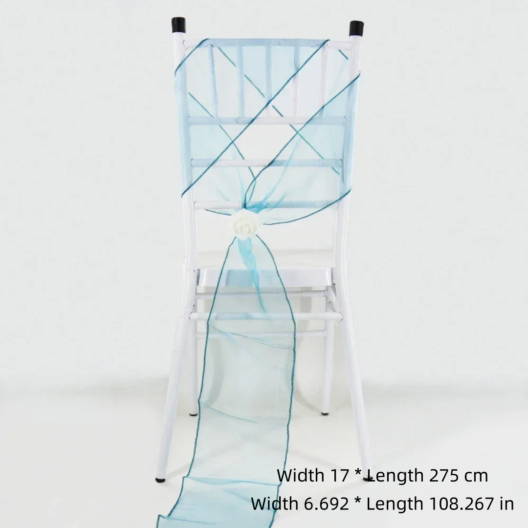 ウェディングチェアデコレーション オーガンザチェアサッシュ  - Chair Sash Organza のレビューと価格