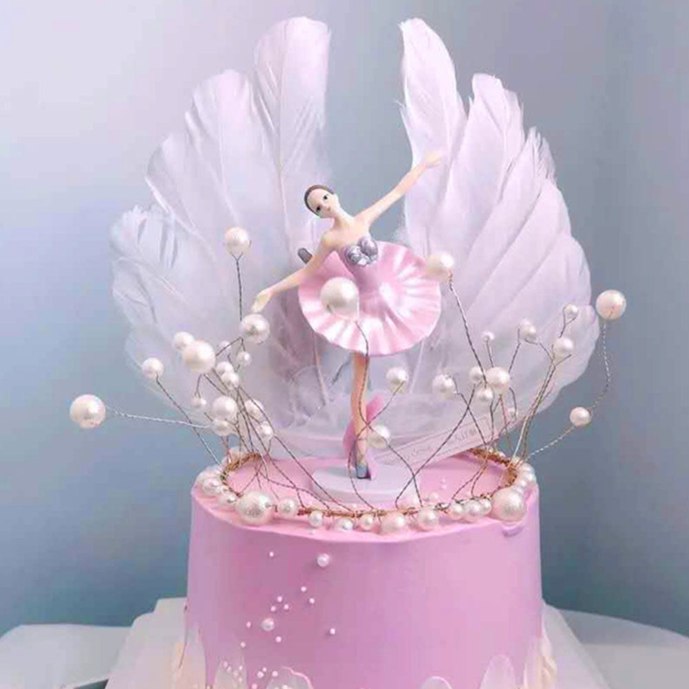 3 個の良質バレリーナ置物ダンスガールケーキデコレーション女 - Good Supply Wedding Cake のレビューと価格