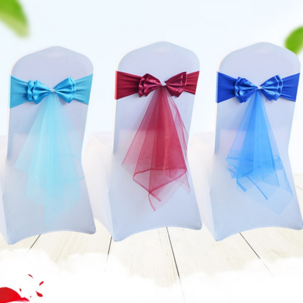 ストレッチボウノットカスタマイズ可能なオーガンザリボンサッシ - Chair Sash Organza のレビューと価格