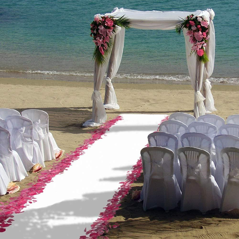 滑り止めの結婚式のカーペット,1 mmの赤いカーペット,廊下 - Aisle Runner White のレビューと価格
