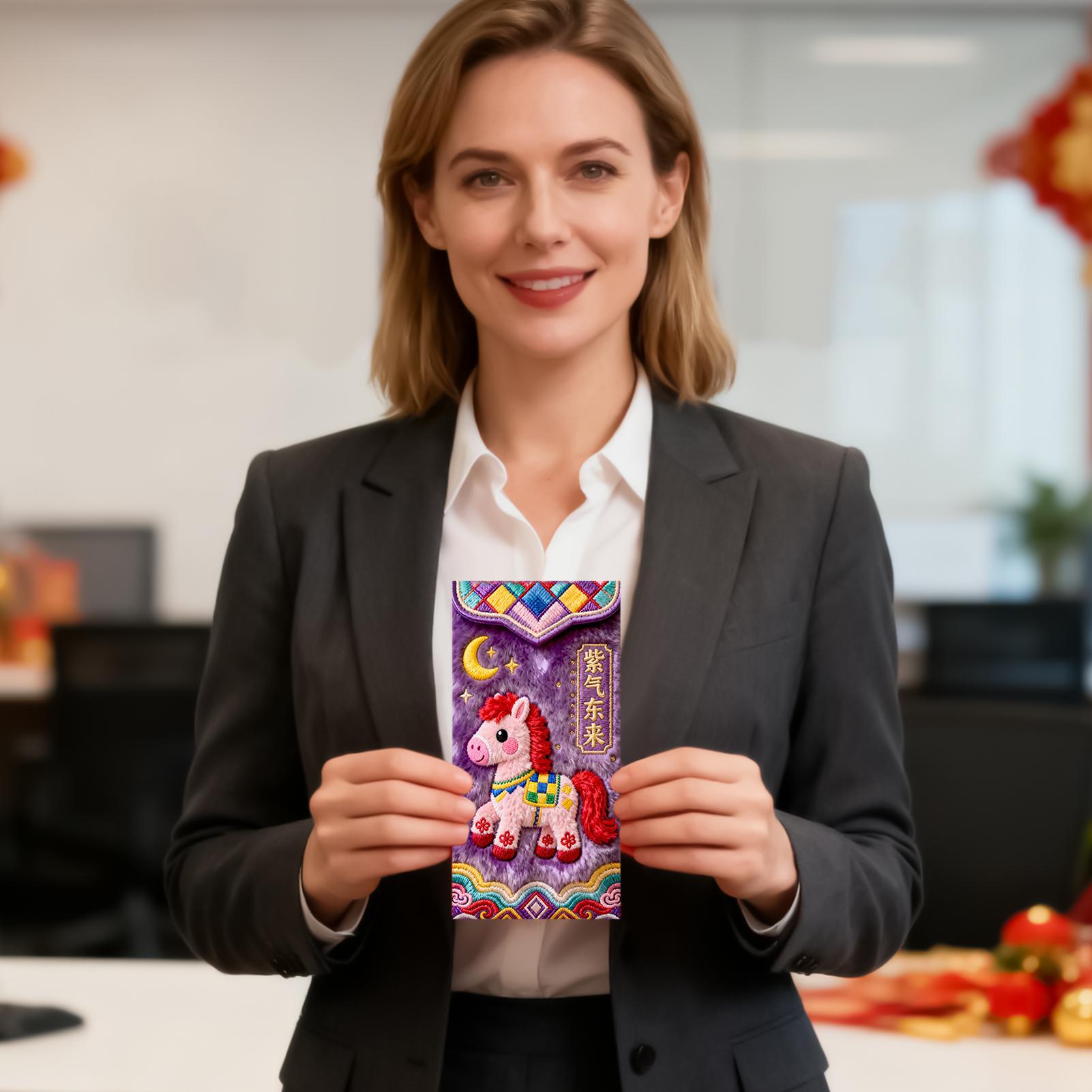 中国の旧正月の赤い封筒 6枚入り 2026年中国の幸運の赤い - Wedding Envelopes のレビューと価格
