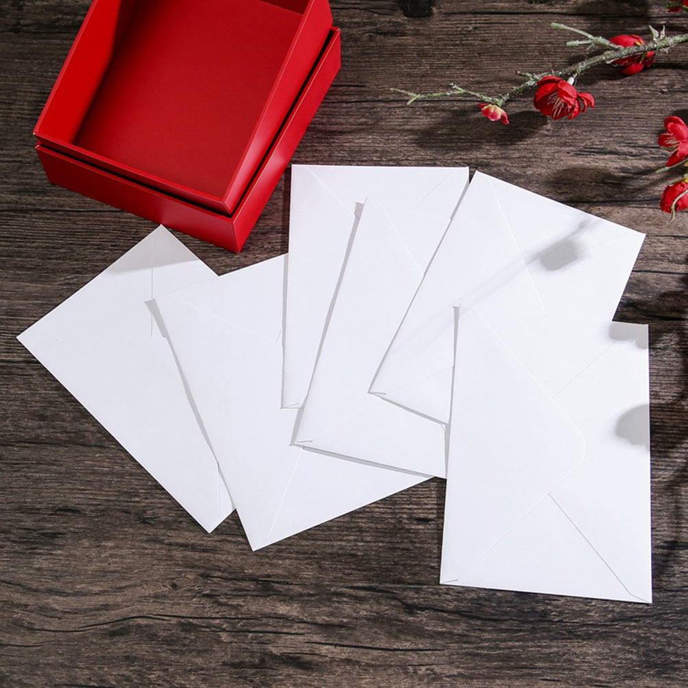 50枚入り 白い封筒 B6サイズ 厚手 自己粘着式 カード、 - Wedding Envelopes のレビューと価格