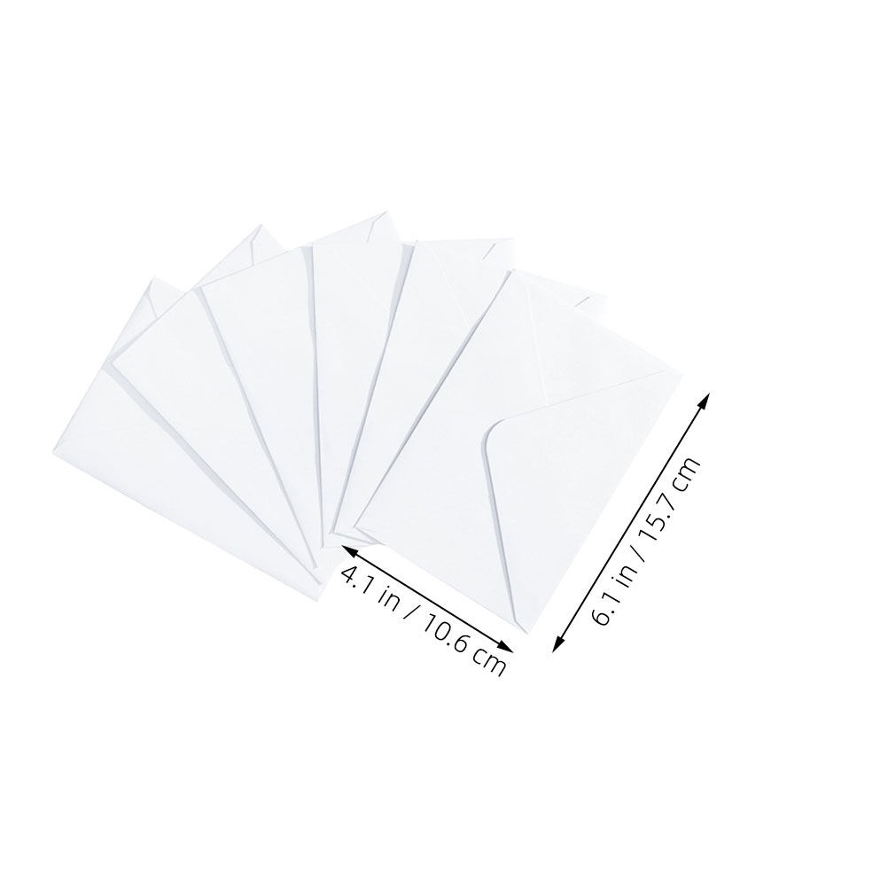 50枚入り 白い封筒 B6サイズ 厚手 自己粘着式 カード、 - Wedding Envelopes のレビューと価格