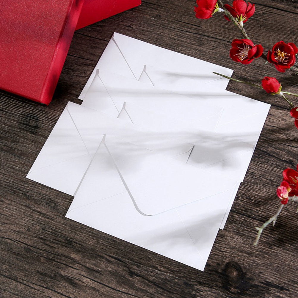 50枚入り 白い封筒 B6サイズ 厚手 自己粘着式 カード、 - Wedding Envelopes のレビューと価格