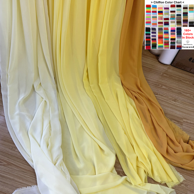 結婚式のパーティーの装飾用のシフォン生地,黄色,オレンジ,手 - Wedding Backdrop Curtain のレビューと価格
