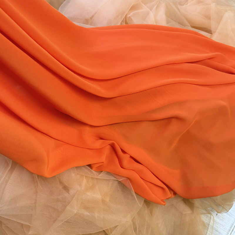 結婚式のパーティーの装飾用のシフォン生地,黄色,オレンジ,手 - Wedding Backdrop Curtain のレビューと価格
