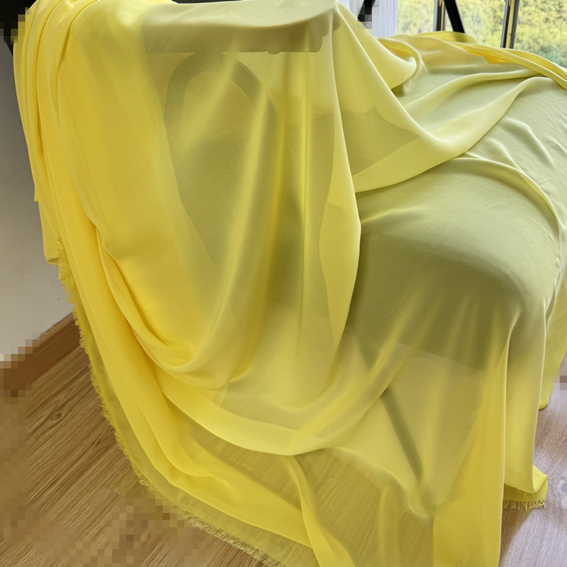 結婚式のパーティーの装飾用のシフォン生地,黄色,オレンジ,手 - Wedding Backdrop Curtain のレビューと価格