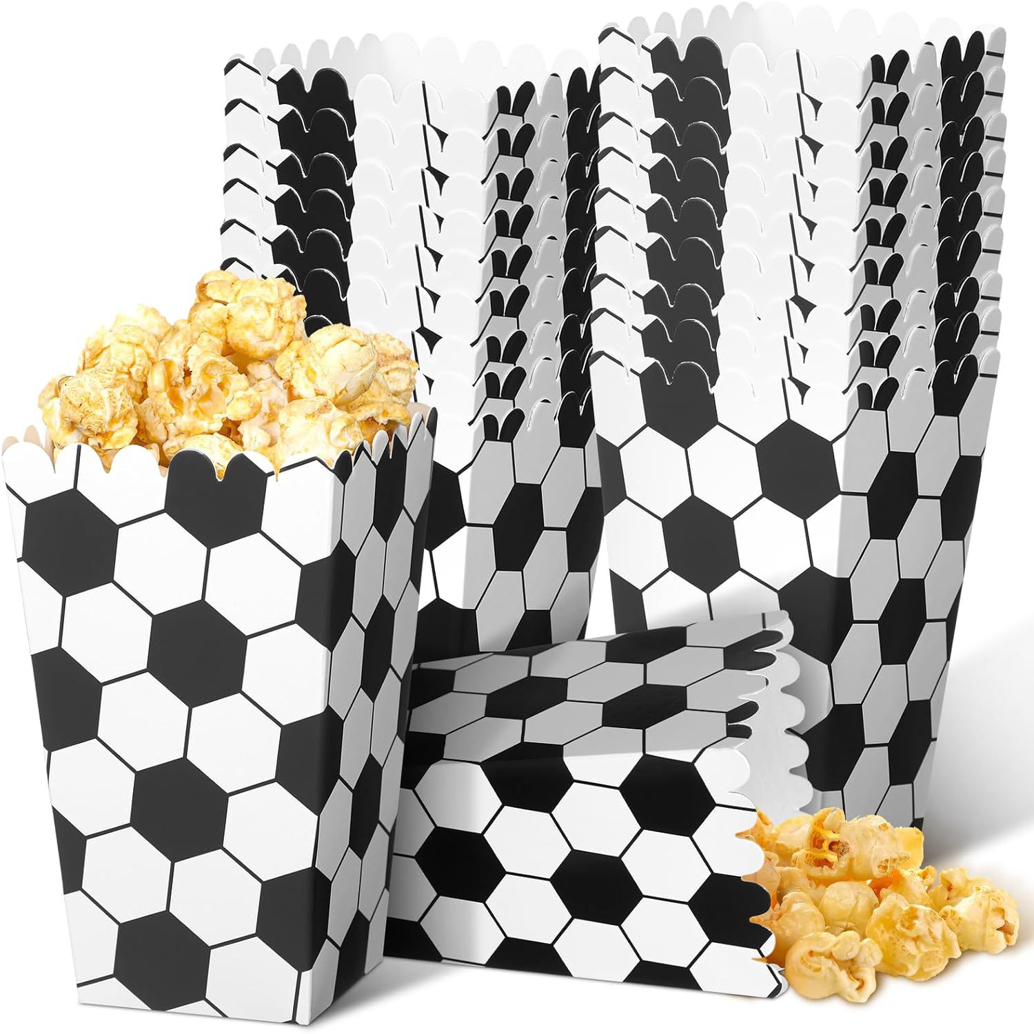 6/18個 フットボールポップコーンボックス サッカーパーテ - Wedding Supply.Box のレビューと価格