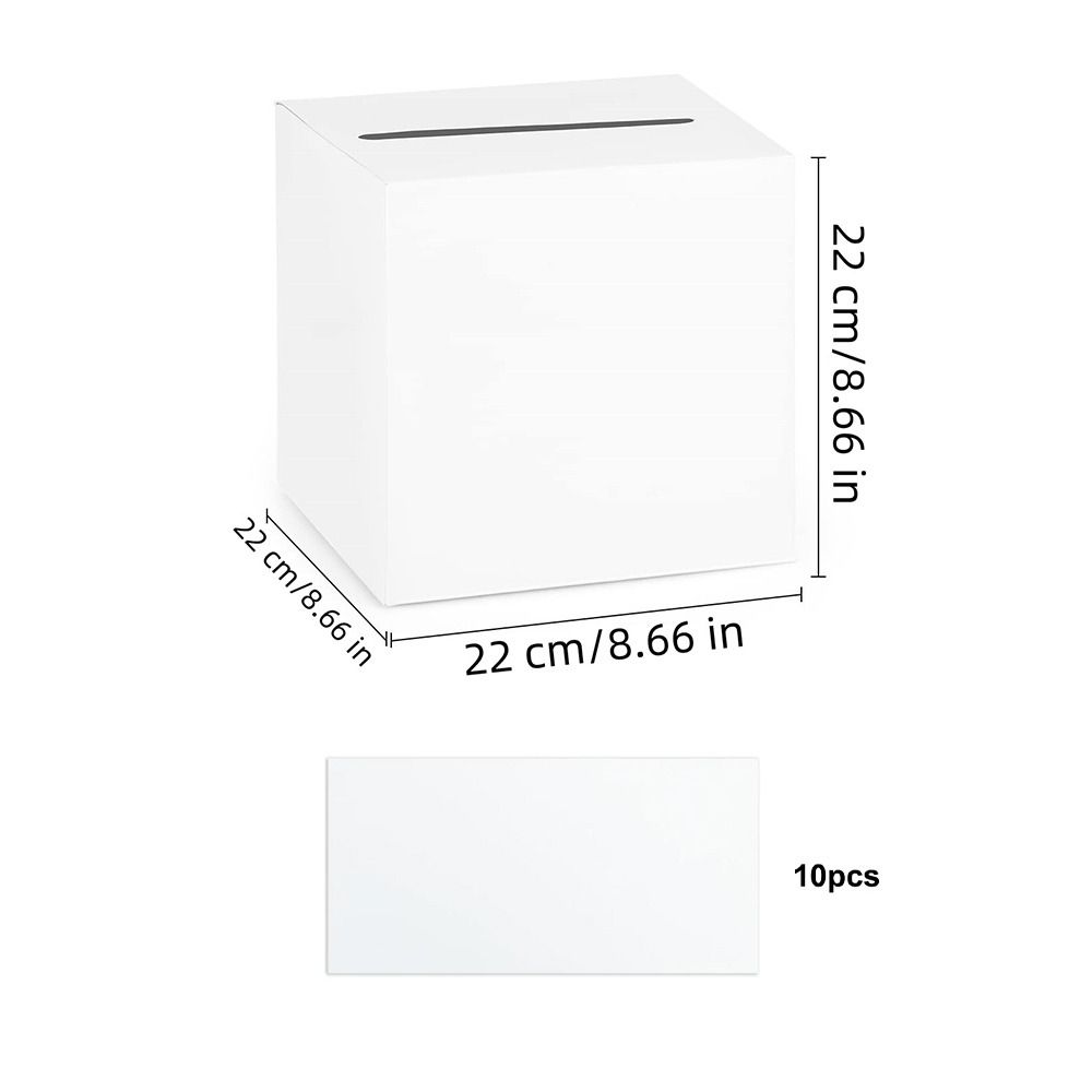クリエイティブホワイトブラックウェディングカードボックス祝福 - Wedding Card Box のレビューと価格
