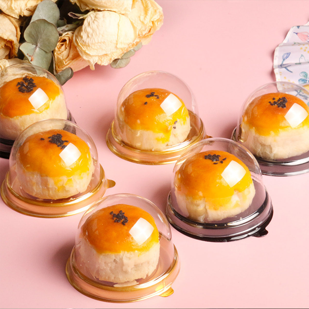 透明ケーキデザートボックス、カップケーキドーム、ペストリーベ - Wedding Supply.Box のレビューと価格
