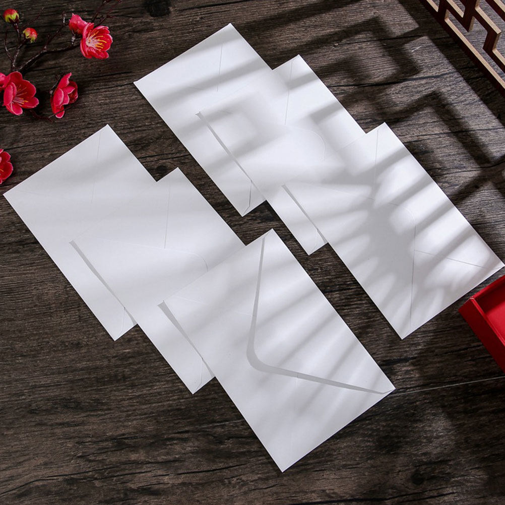 50枚入り 白い封筒 厚紙 自己粘着式 結婚式招待状、カード - Wedding Envelopes のレビューと価格
