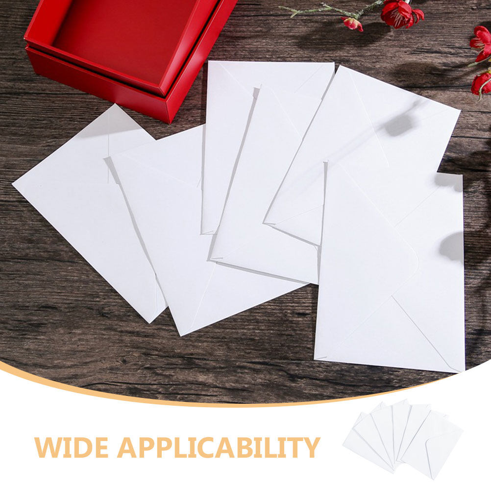 50枚入り 白い封筒 厚紙 自己粘着式 結婚式招待状、カード - Wedding Envelopes のレビューと価格